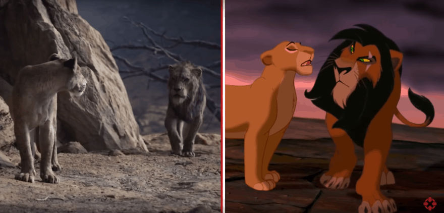 The Internet Has A Frame-By-Frame Comparison Of The New Lion King Trailer With The Original Drawing