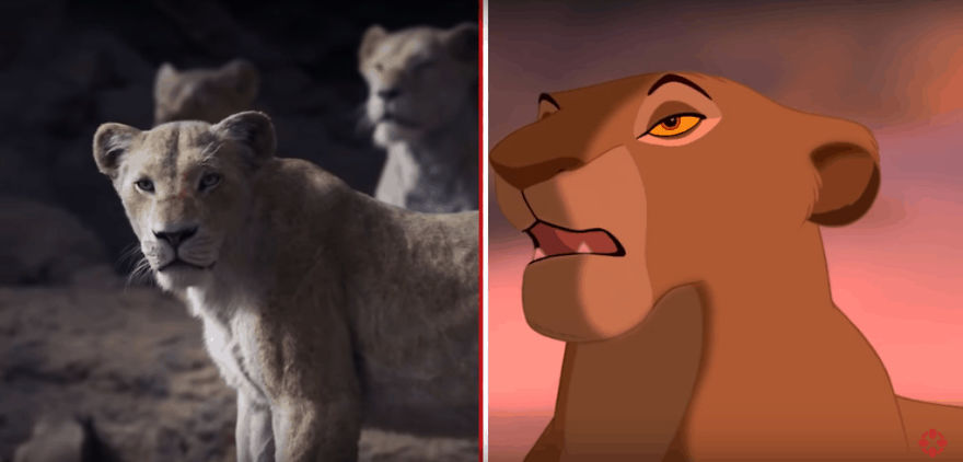 The Internet Has A Frame-By-Frame Comparison Of The New Lion King Trailer With The Original Drawing
