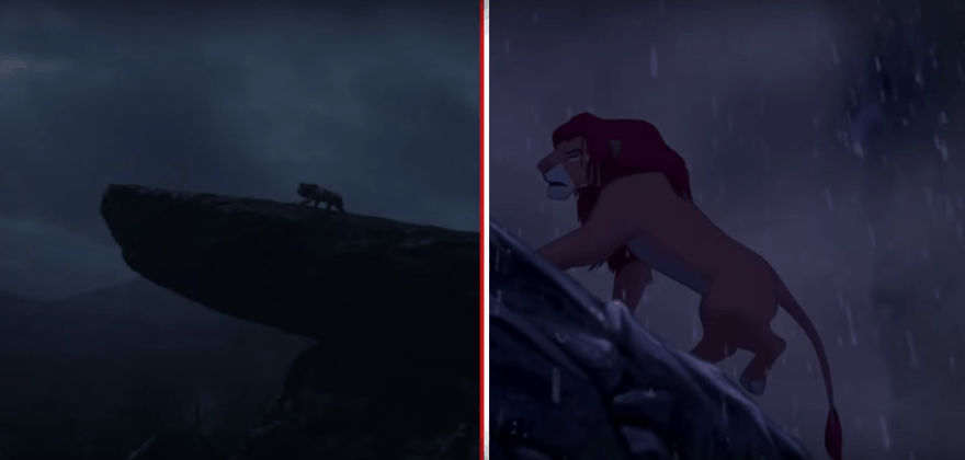 The Internet Has A Frame-By-Frame Comparison Of The New Lion King Trailer With The Original Drawing