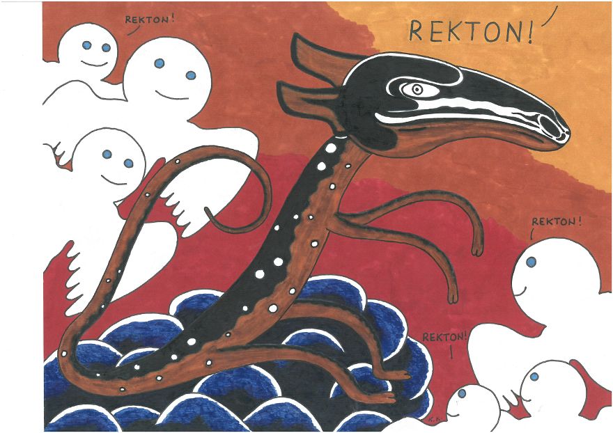Great Rekton, A Fantastic Story Drawing