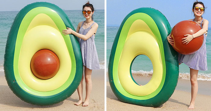 An Avocado-Shaped Pool Float With Removable Pit Is A Thing And People Are Happy It Doesn’t Turn Brown Overnight