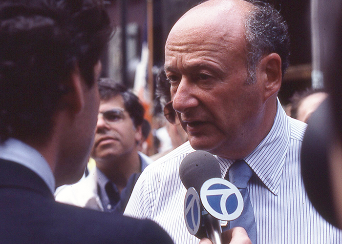 Ed Koch to a reporter