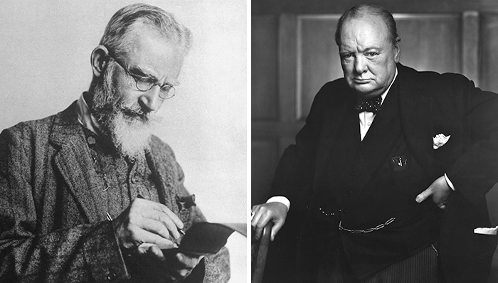 Winston Churchill to George Bernard Shaw