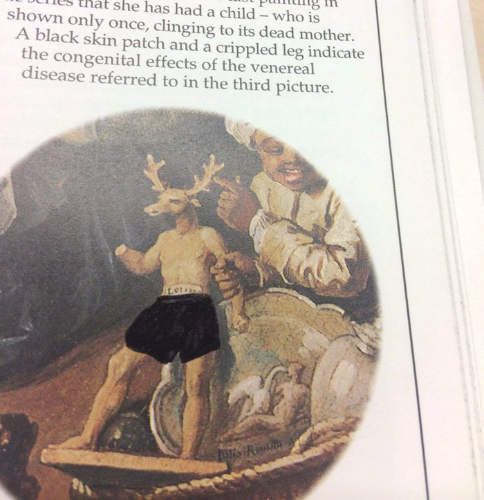 Este estudiante comparte imágenes del libro de arte de su antigua facultad cristiana, y la censura es ridícula