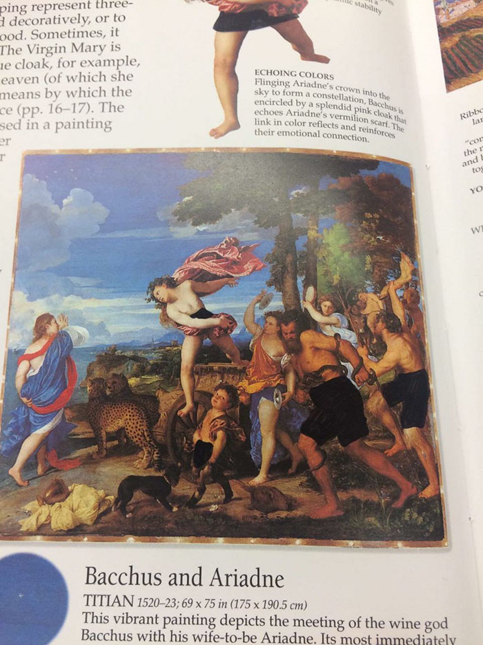Este estudiante comparte imágenes del libro de arte de su antigua facultad cristiana, y la censura es ridícula