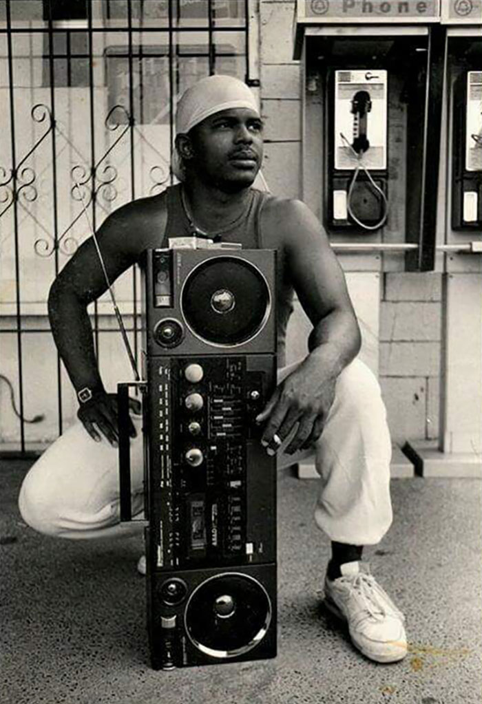 Pretty Rad Picture Of My Dad When He Was 22, In Texas, Taken In 1987. That Ghettoblaster Is Epic