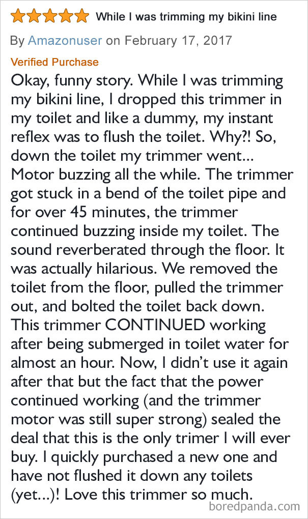Trimmers And Toilet Talk