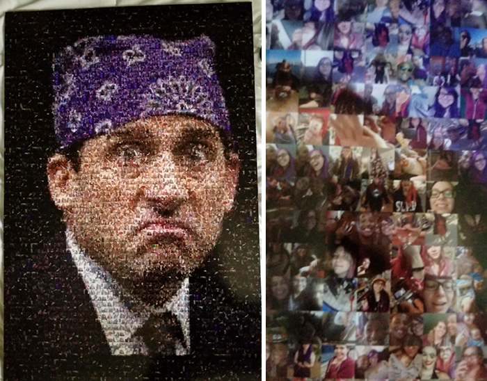Boyfriend Gave Me This Poster Of Prison Mike Made Entirely Of Pictures Of Us