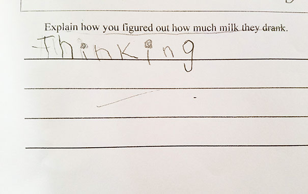 My Son's Best Answer This Week
