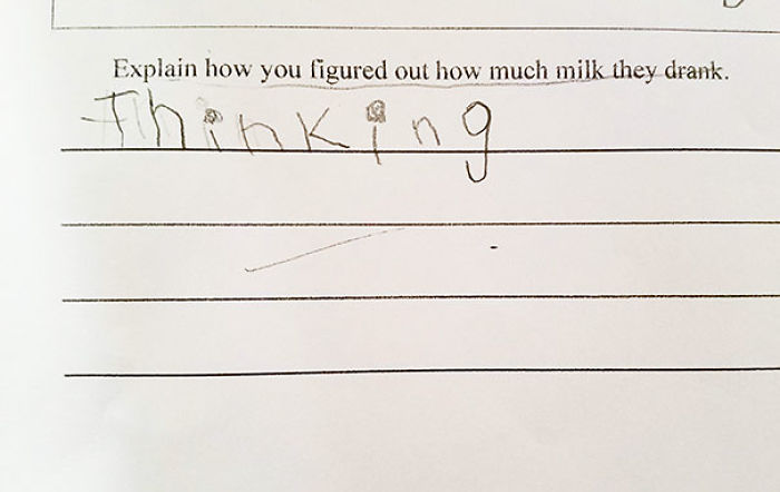 My Son's Best Answer This Week