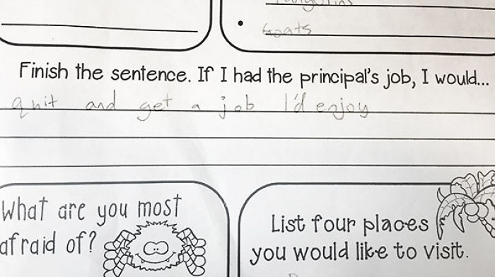 Potentially The Best Answer My Daughter Has Ever Given On A Worksheet