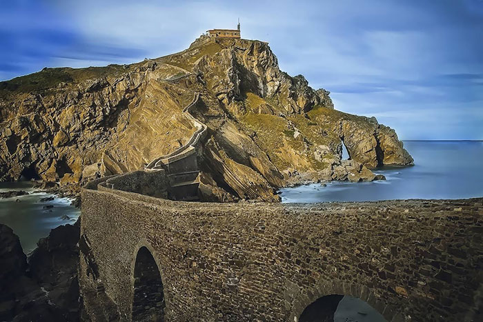The Rock Of Gastelugache In Biscay And It Is One Of The Shooting Locations Of The Game Of Thrones