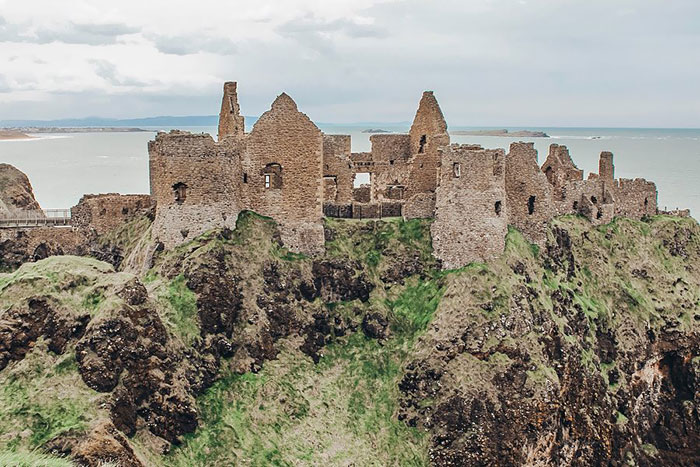 Westeros Location - Harrenhal. First Featured In Season 2. Real Life Location - Dunluce Castle, Northern Ireland