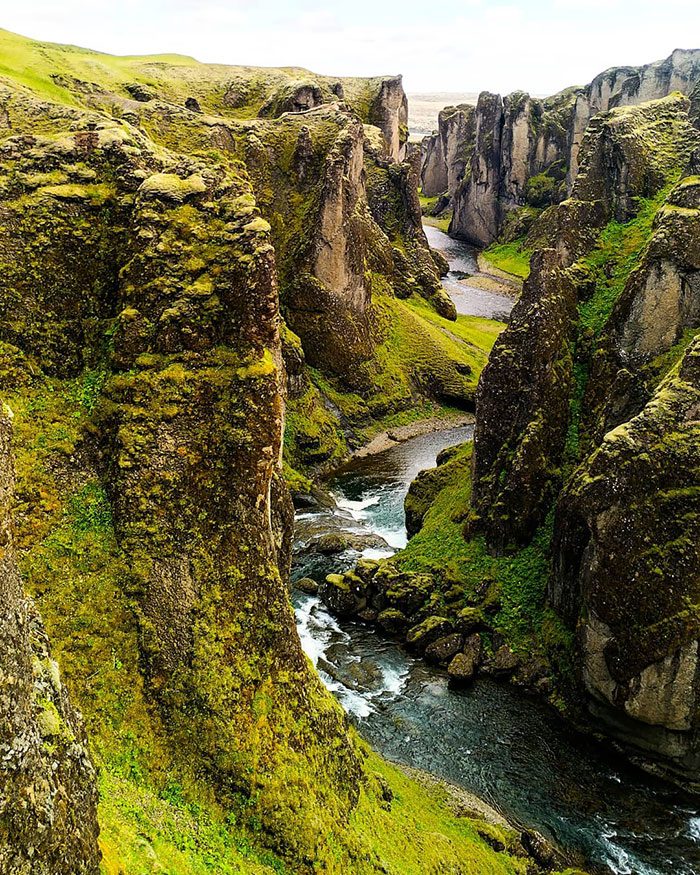 Did You Notice The Canyon Daenerys And Jon Rode The Dragons Through? I'm Pretty Sure It Was This One - Fjaðrárgljúfur In South Iceland