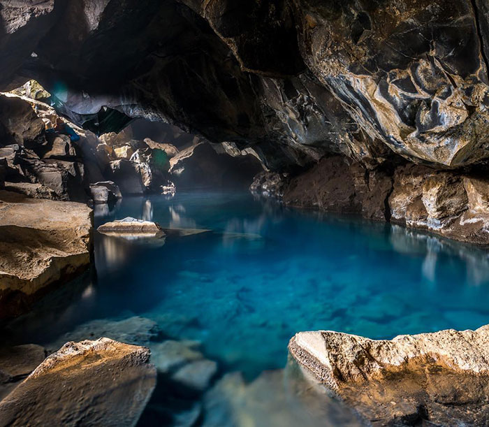 Grjótagjá Is A Small Cave Near Lake Mývatn, Iceland