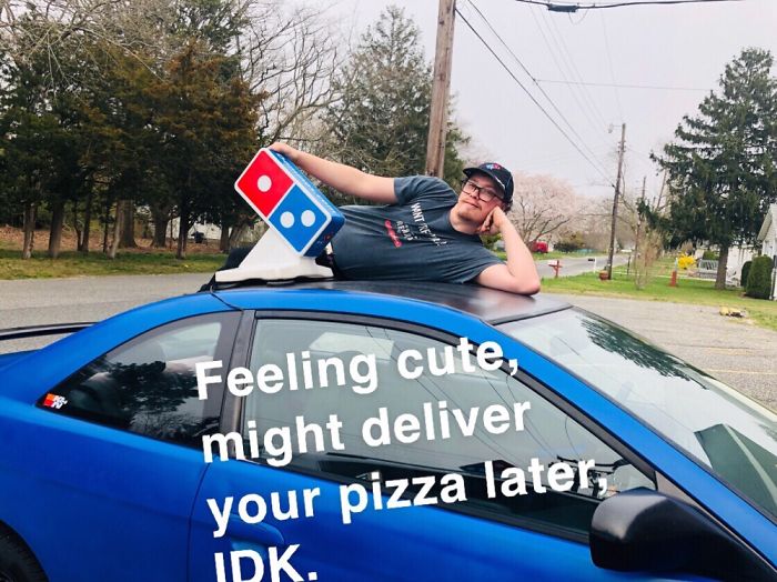 Feeling Cute Challenge Pizza Guy