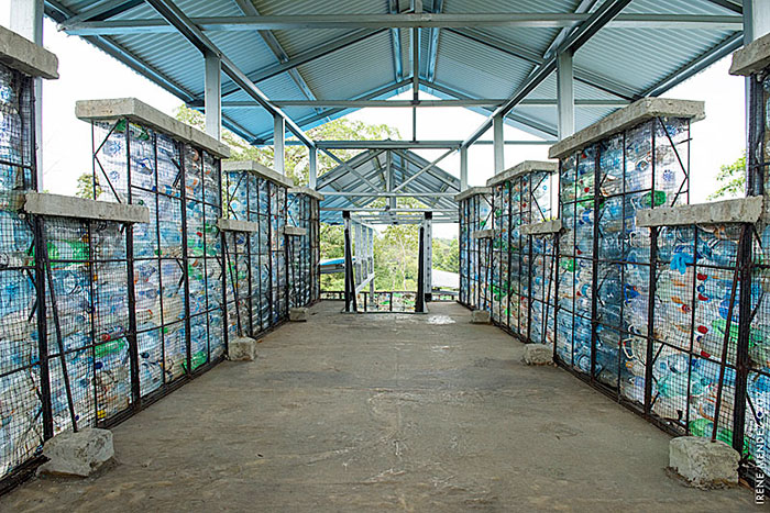 Man Builds Homes Out Of Plastic Bottles And They Look Just Like Regular Houses