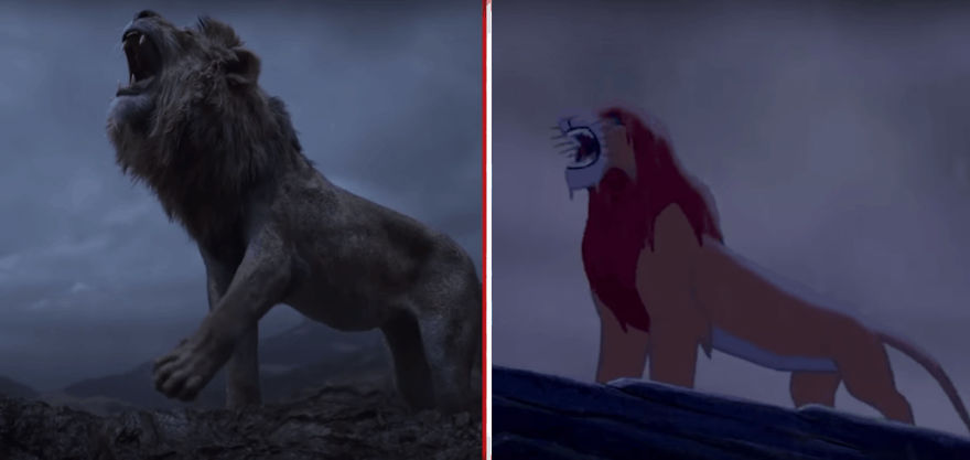 The Internet Has A Frame-By-Frame Comparison Of The New Lion King Trailer With The Original Drawing