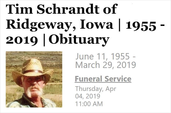 People Are Laughing At Hilariously Savage Obituary Of Iowa Man Written By His Relatives