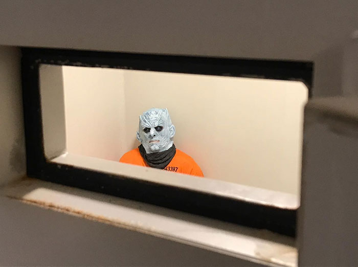 Norwegian Police Arrest The Night King For Destroying The Wall And Share His Mugshots Online