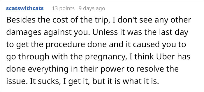 After Learning This Woman Is Going To Get An Abortion, Uber Driver Stopped The Car And Left Her In The Middle Of The Road