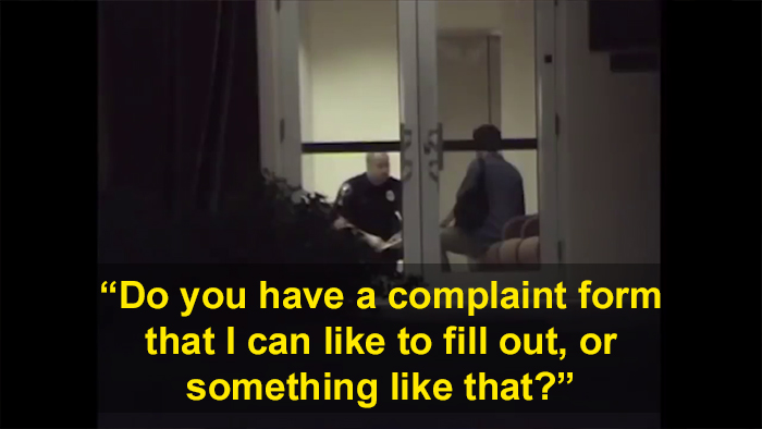 Hidden Cam Shows It's Nearly Impossible To File A Complaint Against A Police Officer In Florida And It's Terrifying