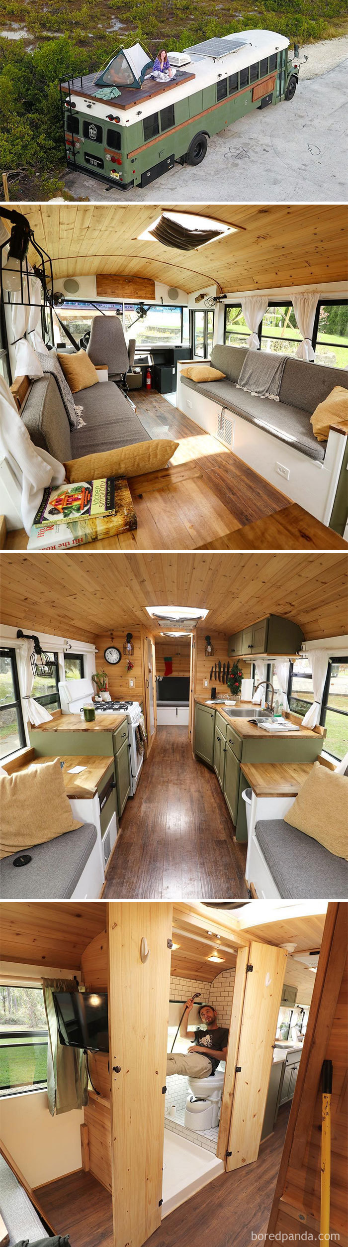 30 Of The Most Epic Bus And Van Conversions Bored Panda,How Wide Is A Queen Size Bed In Inches