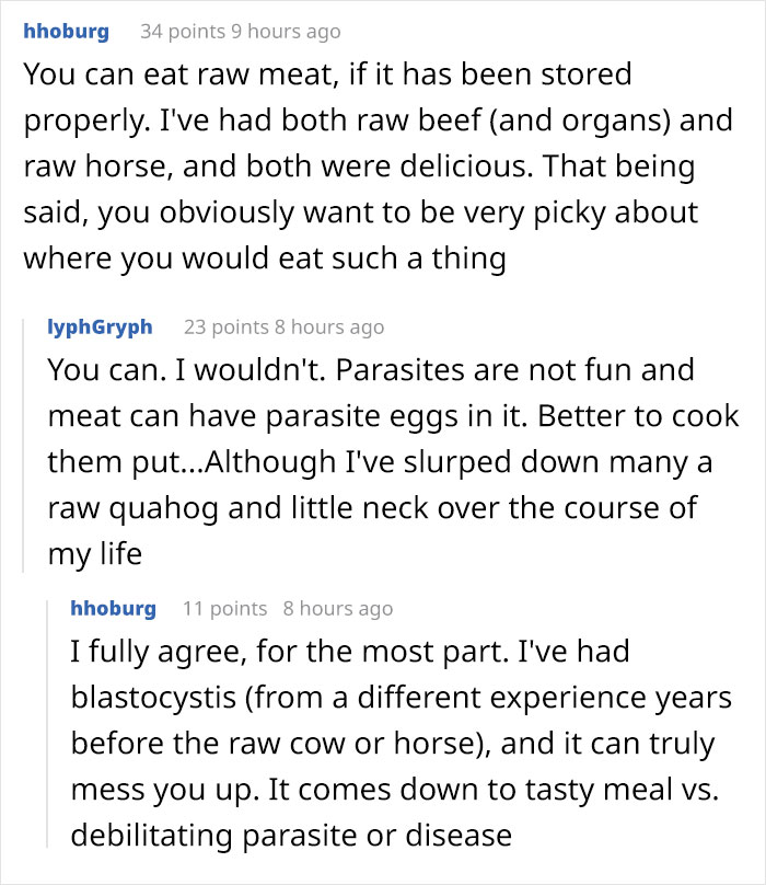 Vegan Asks People To Try Hunting Animals And Eating Them Raw In Order To See How Unnatural It Is For Humans, Gets Roasted Badly