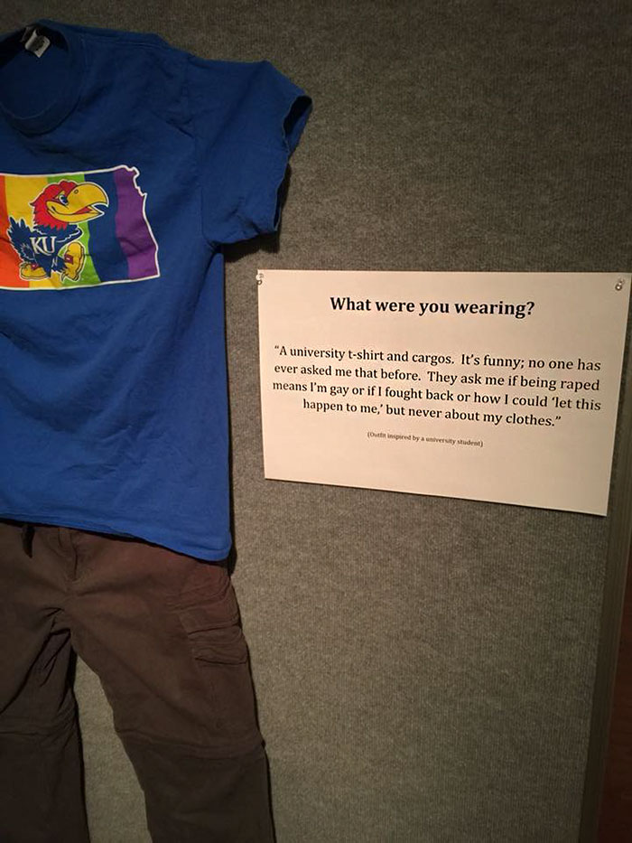 Victims Who Were Told That Their Clothing Got Them Sexually Assaulted Display What They Were Wearing