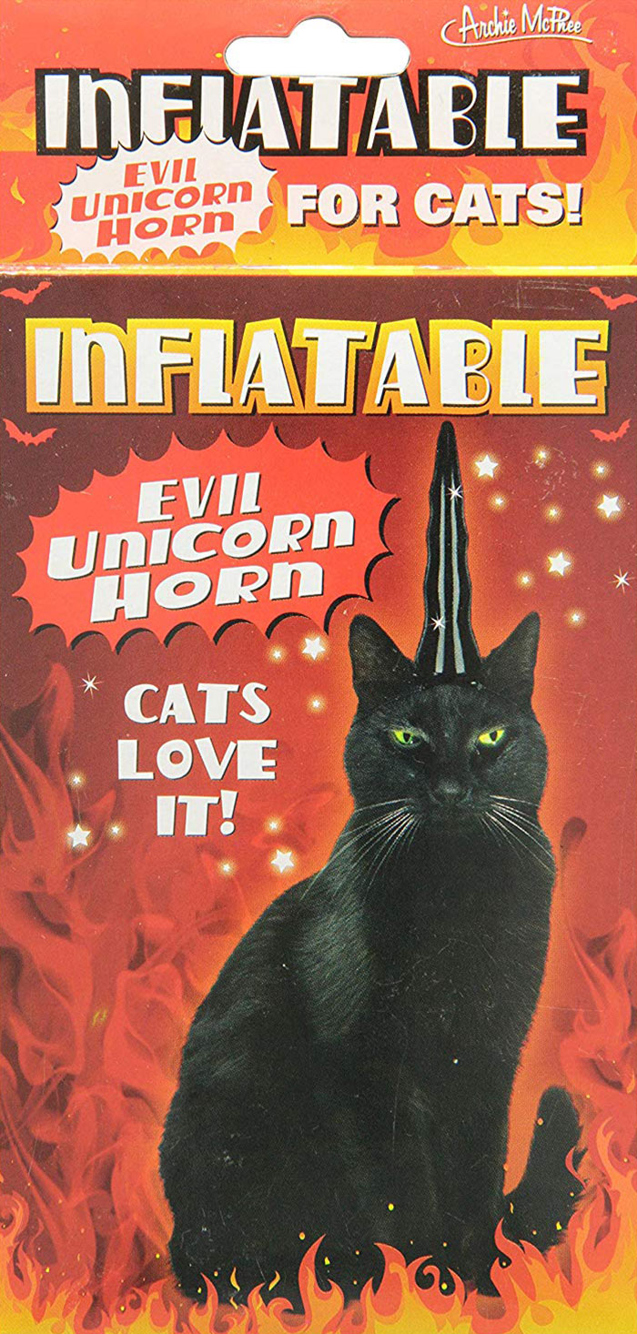 Evil Unicorn Horn For Your Cat