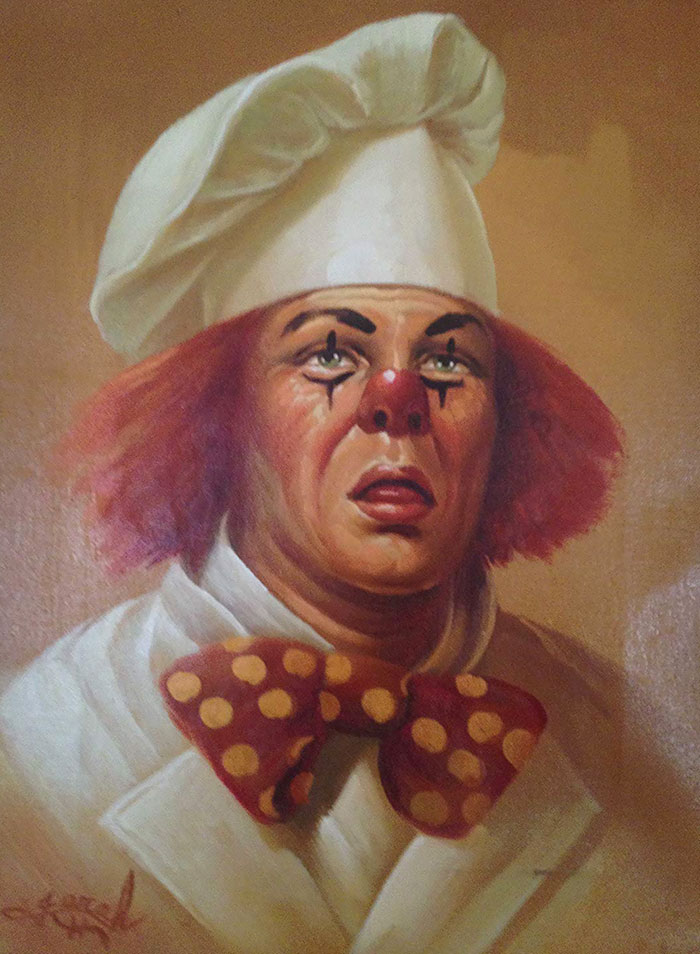 Original Chef Clown Artwork