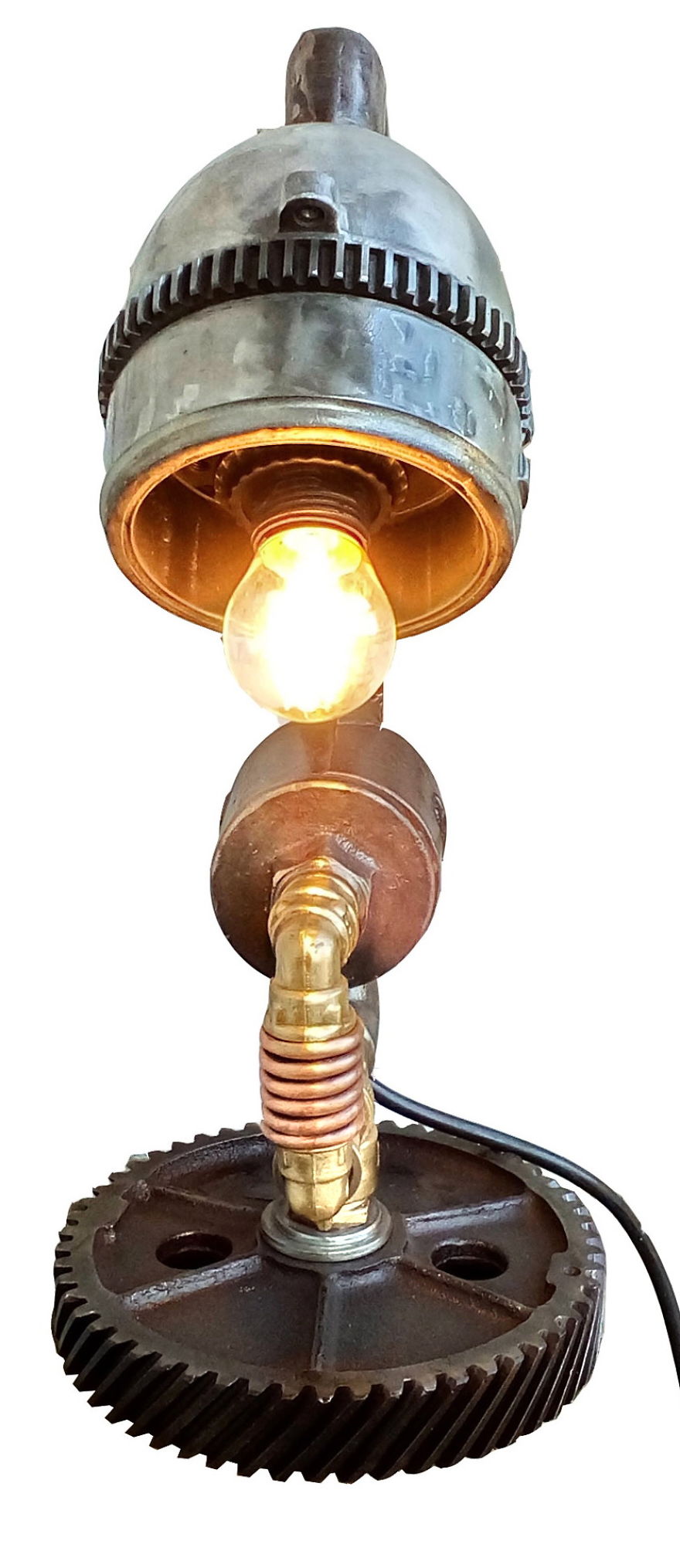 Steampunk Pipe Lamp Game Of Thrones, Targaryen Gift Metal Lamps Machine Age Lamp Edison Vintage Lamps Steampunk Loft Lamp Camshaft Lamp Ooak Gift Steampunk Fashion Lamp Loft Lamp