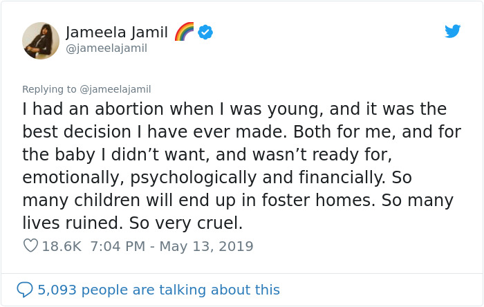 Jameela Jamil Slams Georgia's Abortion Law And Shares Her Own Abortion Story And Not Everyone's Supportive