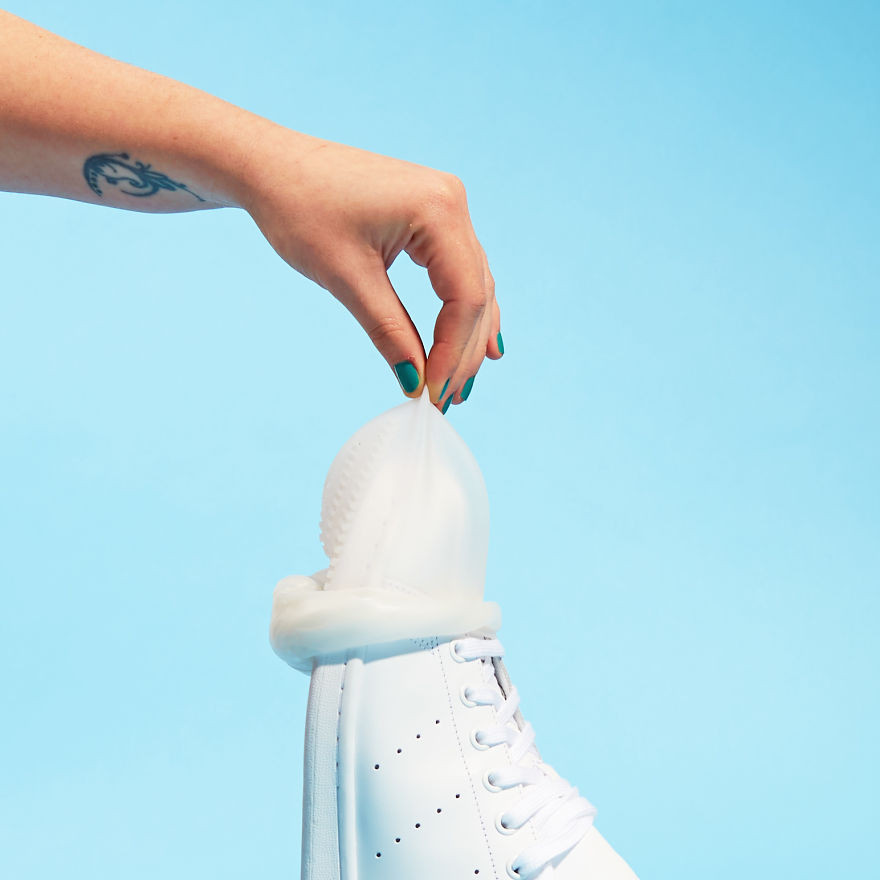 These Shoe Condoms Will Keep Your Feet Free From Stds (Street Transmitted Dirt)