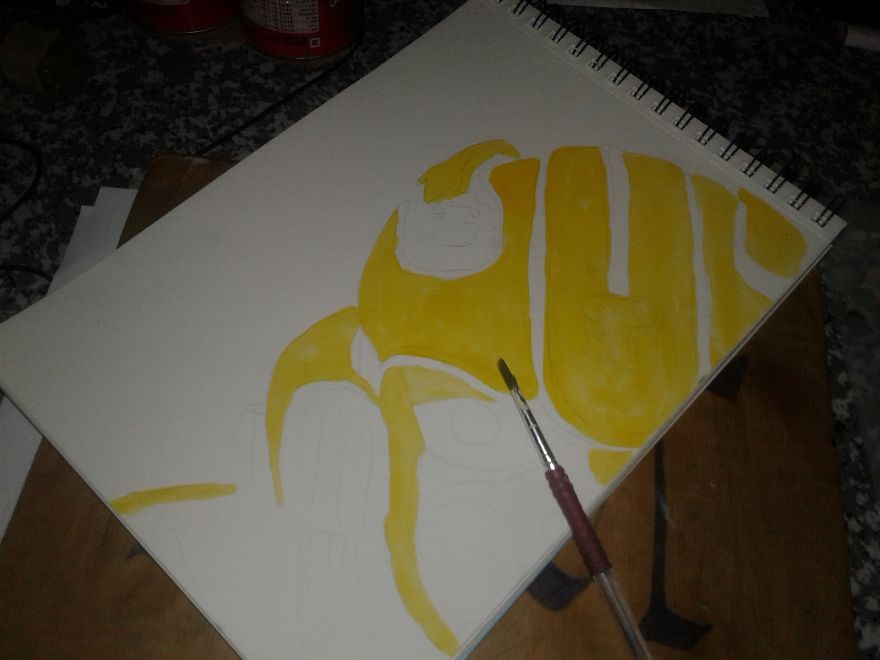 This Bumblebee Drawing Took Me Only One Hour And Few Minuts