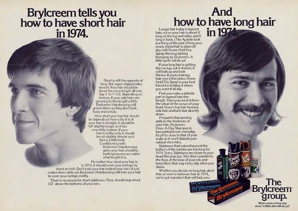 16 Vintage Ads Of Hair Products For Men In The 1970s Bored Panda