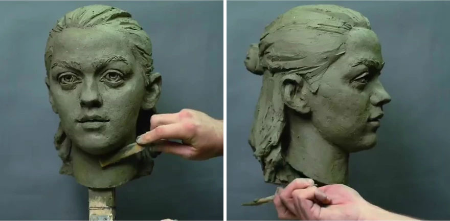 Russian Artist Sculpts Clay Busts Of 4 Characters From Game Of Thrones