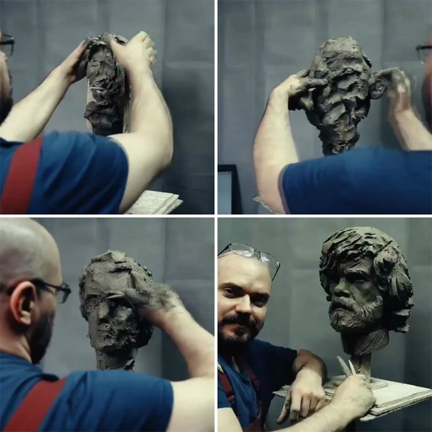 Russian Artist Sculpts Clay Busts Of 4 Characters From Game Of Thrones