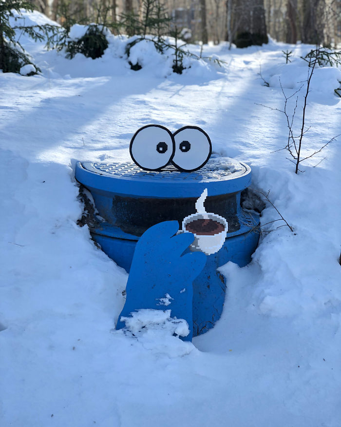 Swedish Artist Is ‘Vandalizing’ Streets With His Stunning Pixel Art (New Pics)