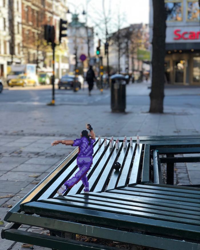 Swedish Artist Is ‘Vandalizing’ Streets With His Stunning Pixel Art (New Pics)