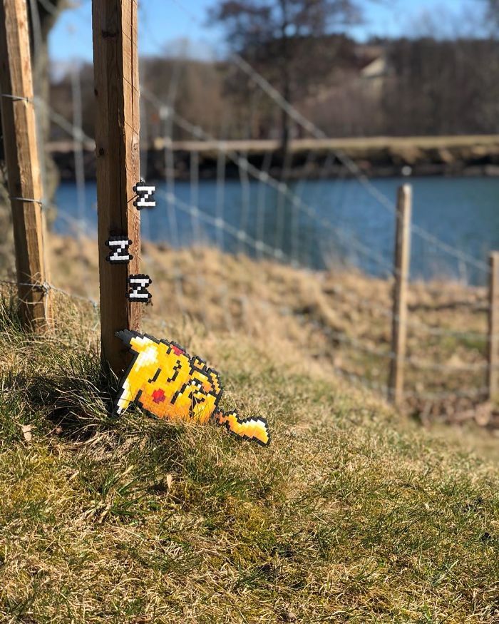 Swedish Artist Is ‘Vandalizing’ Streets With His Stunning Pixel Art (New Pics)