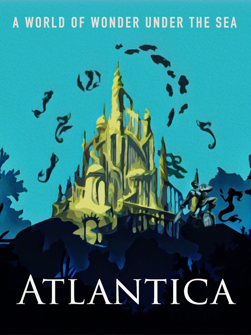 These Disney-Inspired Travel Posters Will Have You Ready To Explore A Whole New World