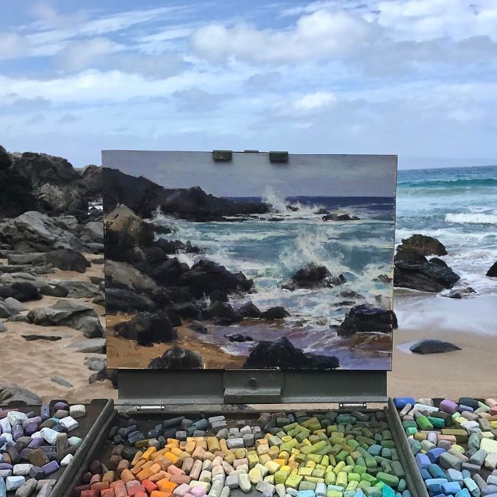 30 Landscape Paintings Framed By Nature And Aaron Schuerr