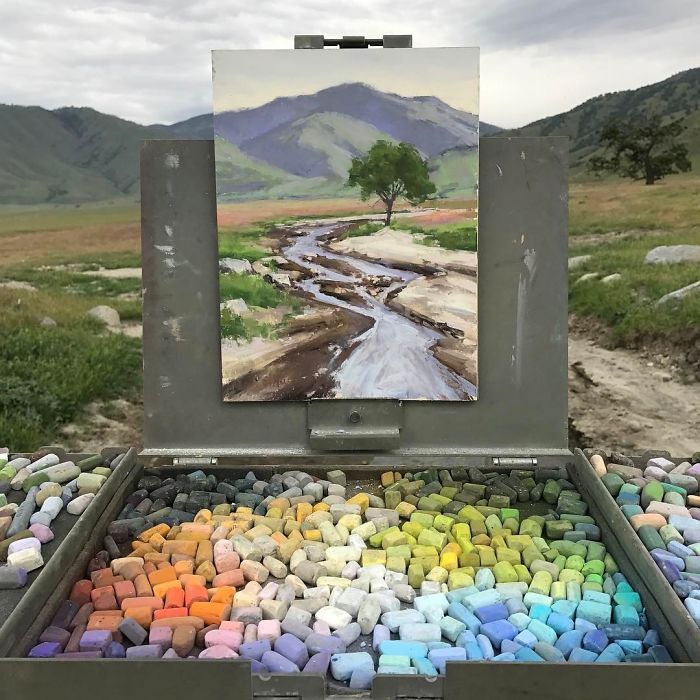 30 Landscape Paintings Framed By Nature And Aaron Schuerr