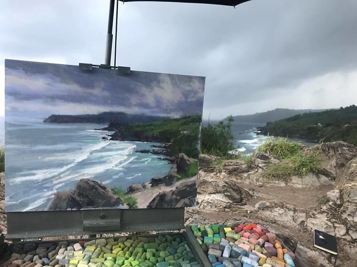 30 Landscape Paintings Framed By Nature And Aaron Schuerr