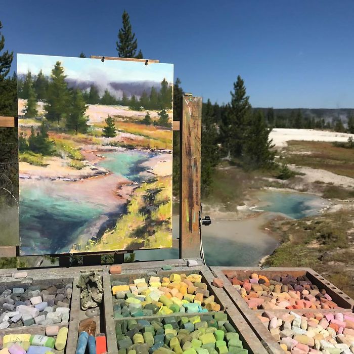 30 Landscape Paintings Framed By Nature And Aaron Schuerr