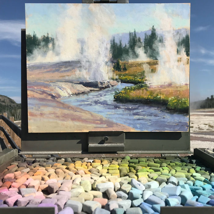 30 Landscape Paintings Framed By Nature And Aaron Schuerr