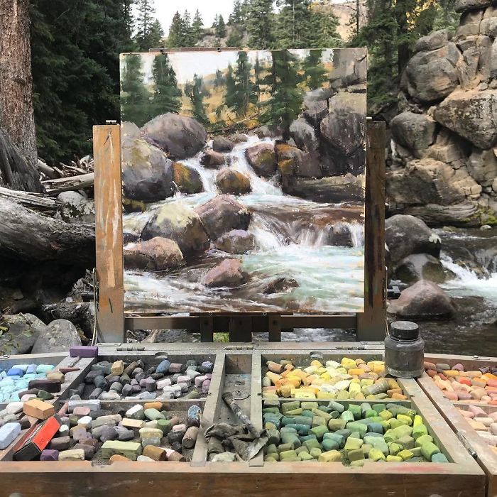 30 Landscape Paintings Framed By Nature And Aaron Schuerr