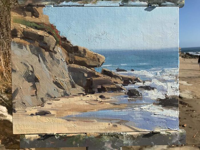 30 Landscape Paintings Framed By Nature And Aaron Schuerr