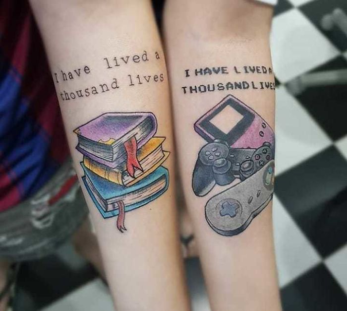 30 Matching Tattoos That Are As Clever As They Are Creative | Bored Panda